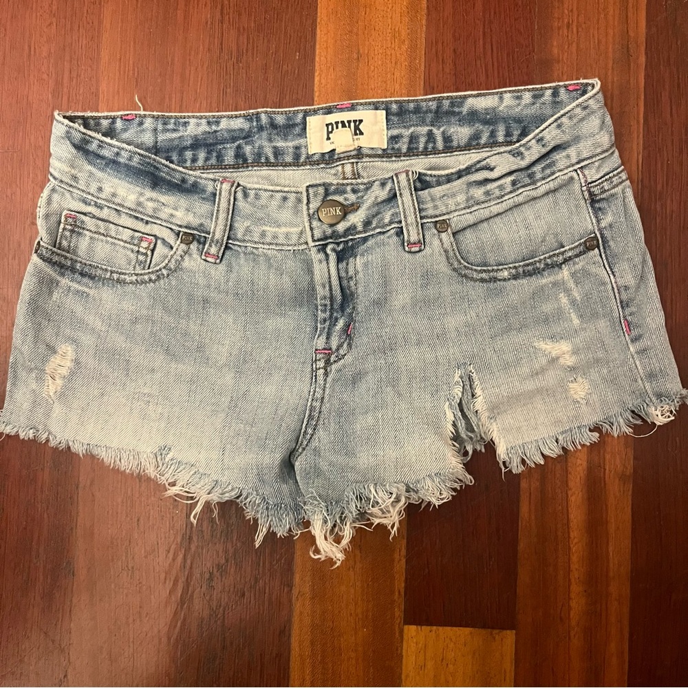 VS PINK Cutoff Jean Shorts